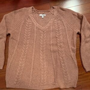Sonoma Women's Mauve V-Neck Sweater